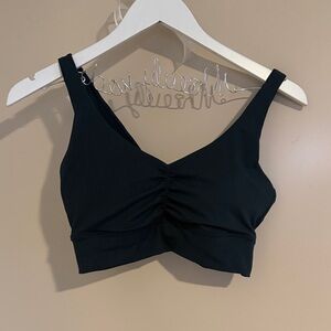 💛5 for $50 Senita Athletics dark green annie Ruched Sports Bra